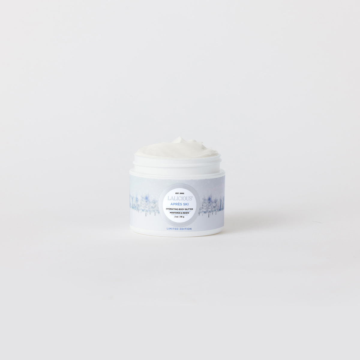 Après Ski Body Butter 2oz jar without a cap on a white background LALICIOUS