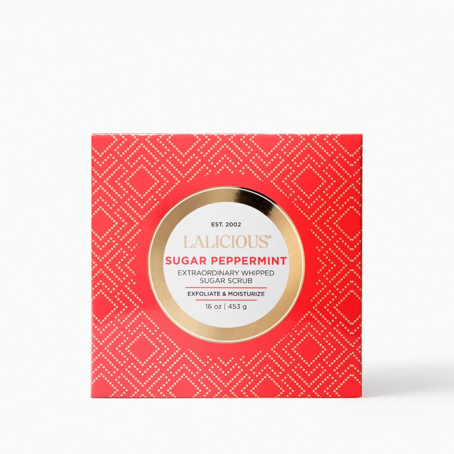 Sugar Peppermint Sugar Scrub red box on a white background - LALICIOUS