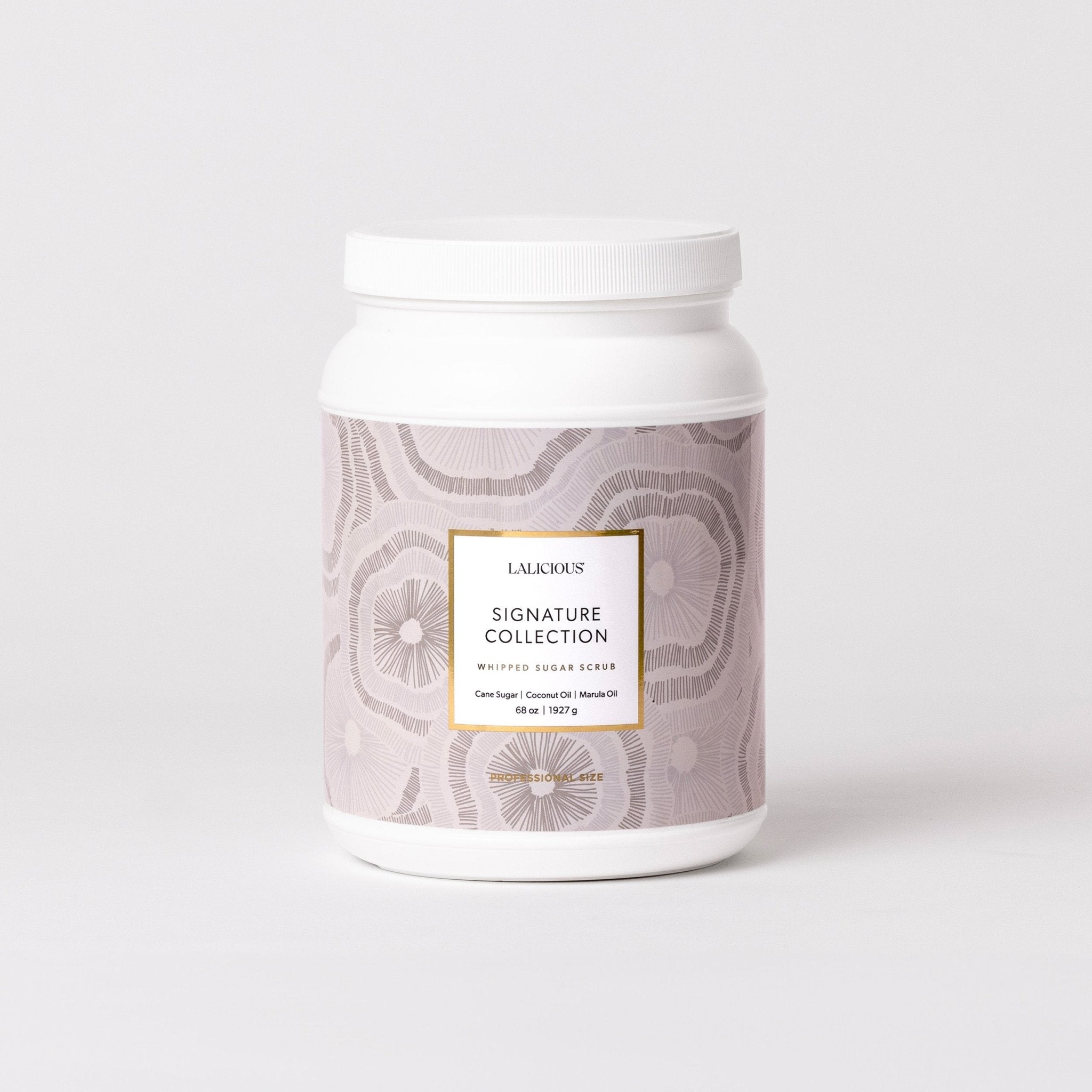 The Signature Collection Sugar Scrub 68oz jar with cap- LALICIOUS