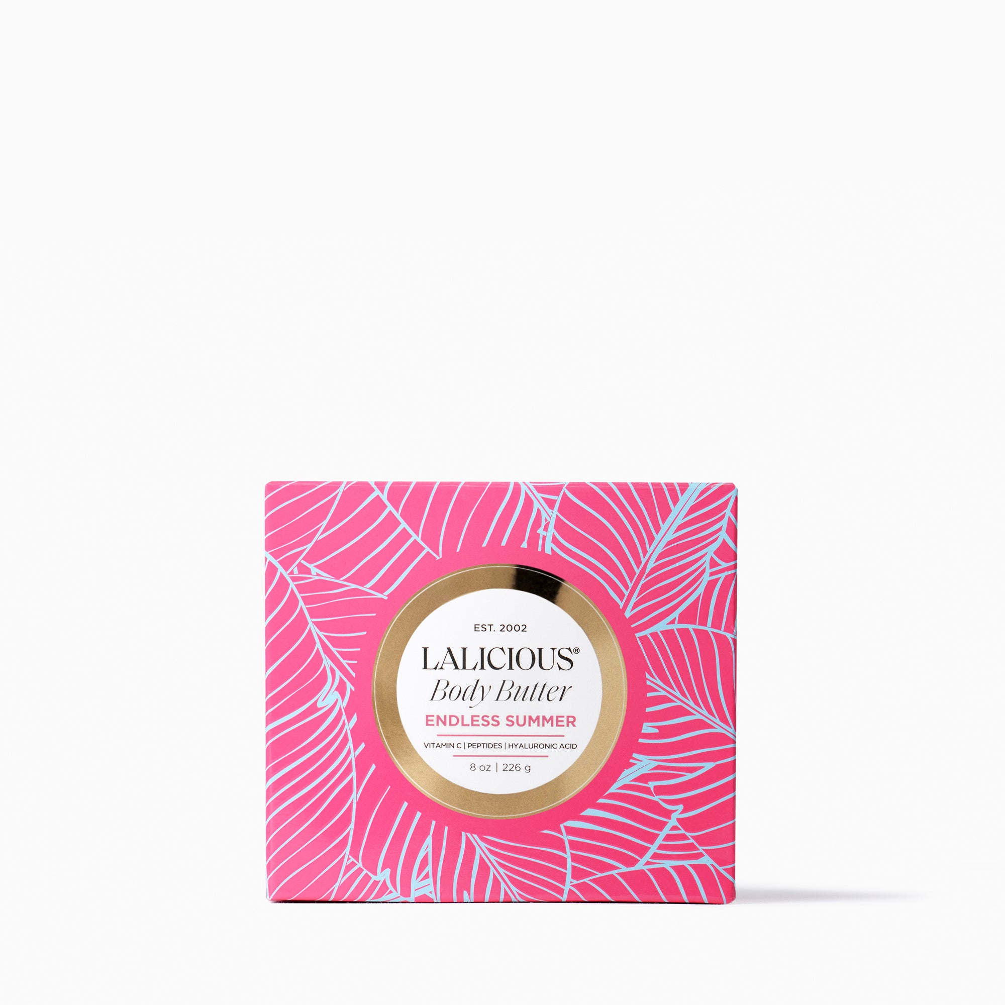 8oz Endless Summer Body Butter hot pink box on a white background - LALICIOUS
