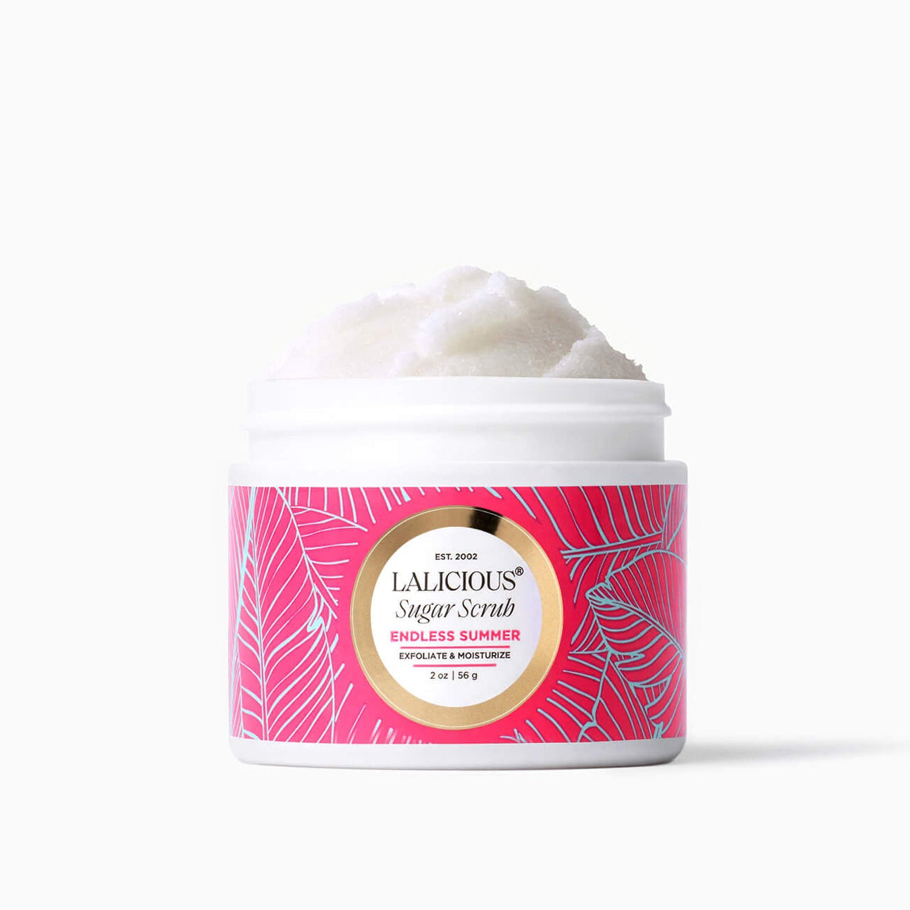 2oz Jar Endless Summer Sugar Scrub without a cap on a white background - LALICIOUS