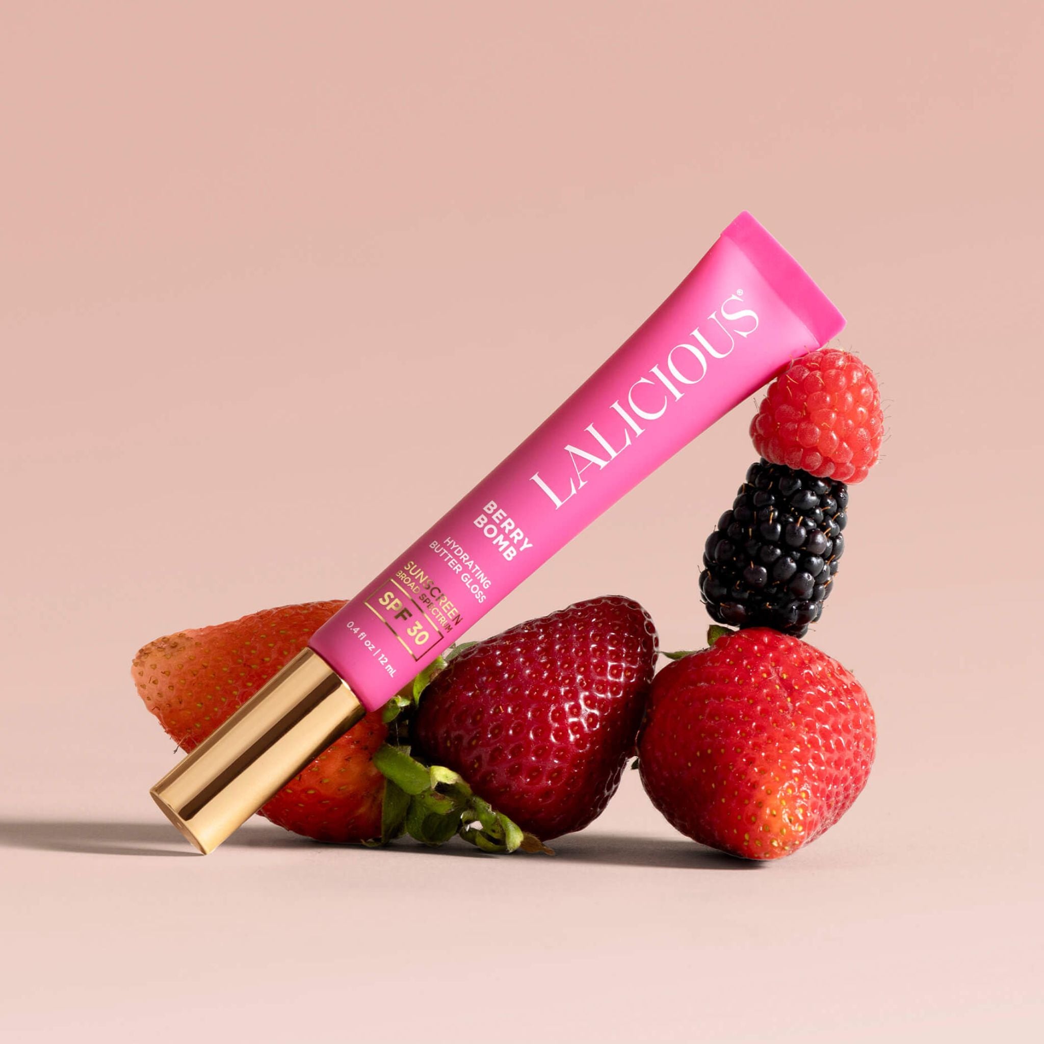 Hydrating Butter Gloss SPF30 Berry Bomb - LALICIOUS