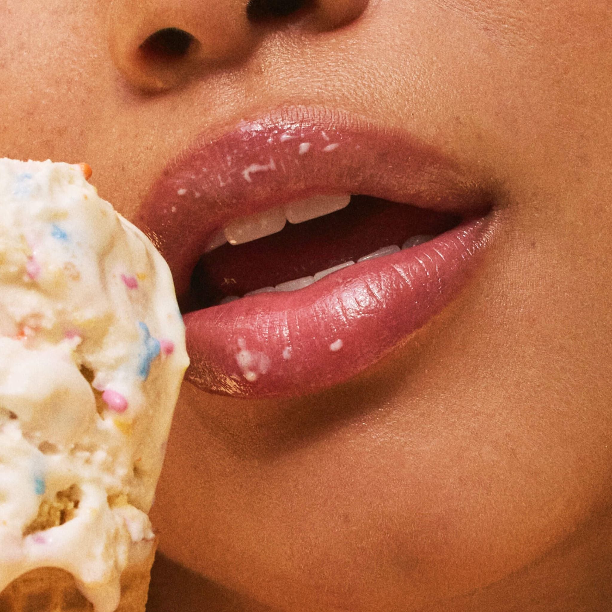 Hydrating Butter Gloss SPF 30 Birthday Cake and ice cream- LALICIOUS