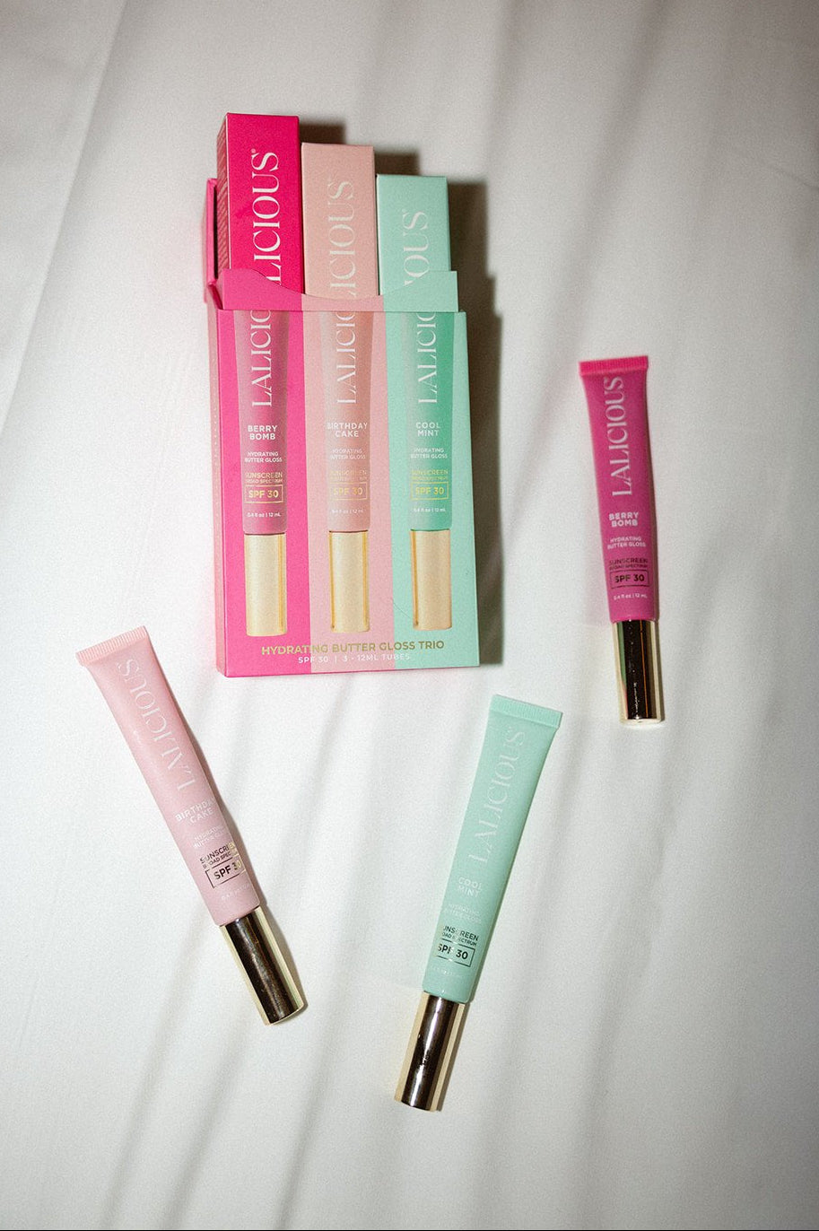 Butter Gloss SPF 30- Lip Trio - LALICIOUS